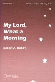 My Lord What a Morning SATB choral sheet music cover Thumbnail